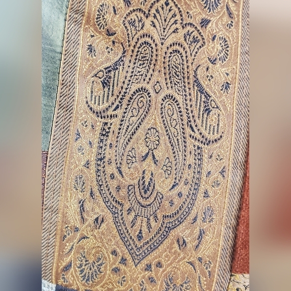 Crate & Barrel Marriba Decorative Pillow 20” square Cotton Linen Silk - Picture 3 of 13